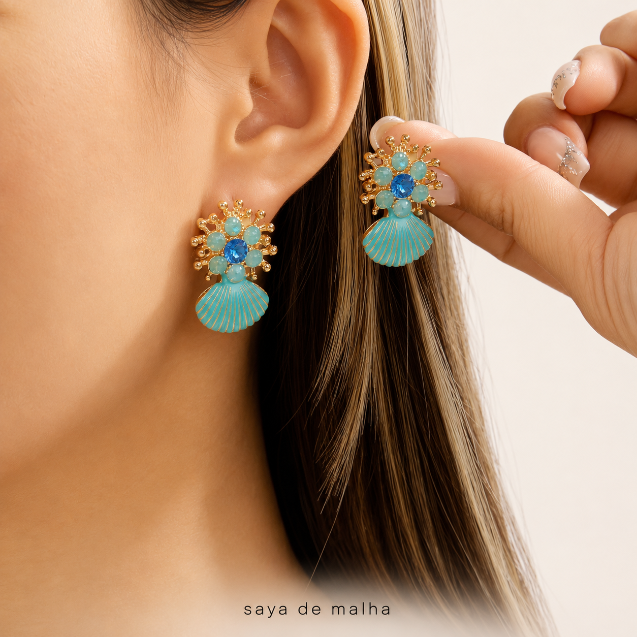 Boucles d'oreilles Coralline